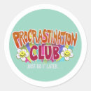 Search for procrastination stickers Funny
