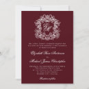 Search for deep wine red invitations For her