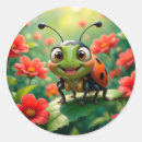 Search for cartoon ladybug stickers Garden