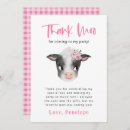 Search for moo moo thank you cards Farm animal