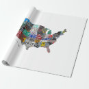Search for united states wrapping paper Map