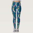Search for autism puzzle leggings Blue