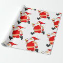 Search for funny beer wrapping paper Santa claus