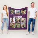 Search for purple photo collage blankets Memorial