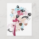 Search for abstract drawing postcards Flowers