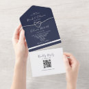 Search for navy and silver wedding invitations Minimalist