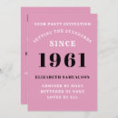 Search for for her 60th birthday invitations Black