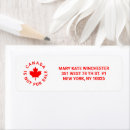 Search for canada return address labels Maple leaf