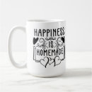 Search for homemade coffee mugs Happiness is homemade