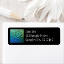 Search for peacock feather return address labels Nature