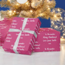 Search for hot pink christmas wrapping paper Festive