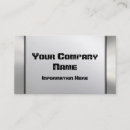 Search for metallic silver business cards Brushed