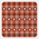 Search for scottish tartan stickers Red