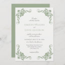 Search for classic french wedding invitations Sage green
