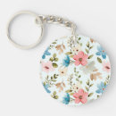 Search for watercolor pattern key rings Botanical