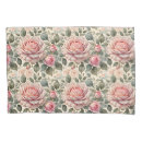 Search for pink roses pillowcases White