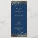 Search for navy and gold wedding programs Ceremony