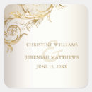 Search for shiny wedding stickers Gold