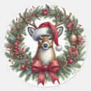 Search for christmas deer stickers Wreath