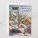 Search for sea shells save the dates Beach