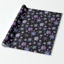 Search for black snowflake wrapping paper Cute