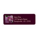 Search for purple orchid return address labels Flowers