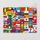 Search for international flag postcards World