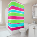Search for pink and green shower curtains Striped