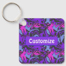 Search for blue abstract pattern key rings Purple