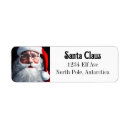 Search for old fashioned return address labels Santa