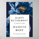 Search for happy retirement signs Navy blue