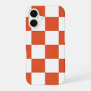Search for orange and white iphone cases Chequerboard