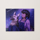 Search for girl and dog puzzles Pets