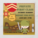 Search for army soldier invitations Kids