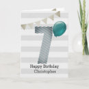 Search for boy 7th birthday cards Grandson