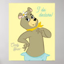 Search for cartoon style posters Funny bear illustration
