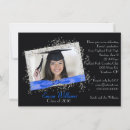 Search for bling graduation invitations Black