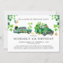 Search for leprechaun birthday invitations Shamrock