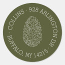 Search for pinecone wedding stickers Rustic