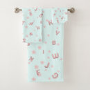 Search for alphabet bath towels Pattern
