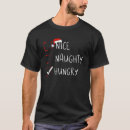 Search for naughty or nice tshirts List