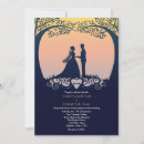 Search for bride silhouette invitations Blue