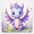 Search for purple dragon stickers Watercolor