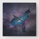 Search for howling wolf clocks Silhouette