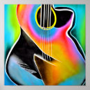 Search for abstract guitar posters Colourful