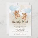 Search for twin boys invitations We can bearly wait