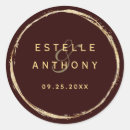Search for burgundy and gold wedding stickers Rustic