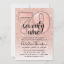 Search for 79th birthday invitations Gold