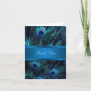 Search for peacock thank you cards Blue