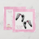 Search for footprint baby shower invitations Twins
